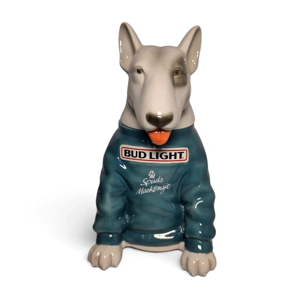 Bud Light Spuds MacKenzie Character Porcelain Stein w/ C.O.A NEW in Original Box